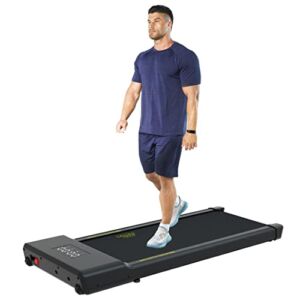 SSPHPPLIE Under Desk Treadmill,Walking Treadmill Under Desk with Remote Control, 2 in 1 Portable Treadmill Desk for Home/Office, Installation-Free Walking Pad