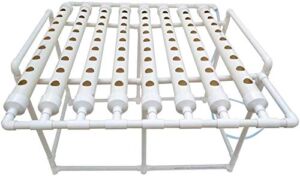INTBUYING Hydroponic 72 Holes Plant Site Grow Kit Hydroponics Growing System Garden System Vegetable Horizonal -8 Pipes 1 Layer（Diameter of The Growing Pipe: 2.5”）