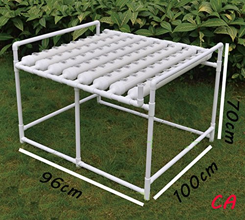 INTBUYING Hydroponic 72 Holes Plant Site Grow Kit Hydroponics Growing System Garden System Vegetable Horizonal -8 Pipes 1 Layer（Diameter of The Growing Pipe: 2.5”） | The Storepaperoomates Retail Market - Fast Affordable Shopping