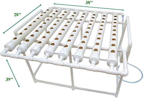 INTBUYING Hydroponic 72 Holes Plant Site Grow Kit Hydroponics Growing System Garden System Vegetable Horizonal -8 Pipes 1 Layer（Diameter of The Growing Pipe: 2.5”） | The Storepaperoomates Retail Market - Fast Affordable Shopping