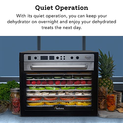 Tribest Sedona SDC-S101-B Supreme Commercial Electric Food Dehydrator with Stainless Steel Dehydrator Rack Trays, Black | The Storepaperoomates Retail Market - Fast Affordable Shopping