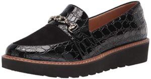 Naturalizer womens Edie Loafer, Black Crocco, 9.5 US
