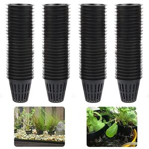 100PCS 2 Inch Garden Slotted Mesh Net Cups, Round Heavy Duty Net Cups Pots for, Hydroponics Slotted Mesh…