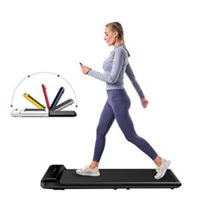 Walkingpad Under Desk Treadmill, Walking Pad Treadmill with Footstep Induction Speed Control, Untra Slim Smart Foldable Walking Treadmill Running Jogging Exercise Machine for Home Office 0-3.72MPH C2