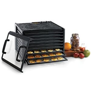 Excalibur 3926TCDB Electric with Clear Door Adjustable Temperature Settings and 26-Hour Timer, 9-Tray, Black