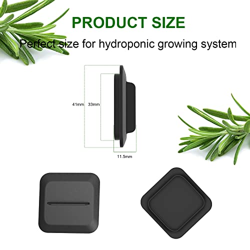 25 Pack Square Plant Spacer Kit for Hydroponic Growing System,Hydroponics Cover Lid Accessories for Indoor Garden Spacer Caps,Compatible with Idoo,QYO,LYKO and Most Square Seed Pods,Black | The Storepaperoomates Retail Market - Fast Affordable Shopping