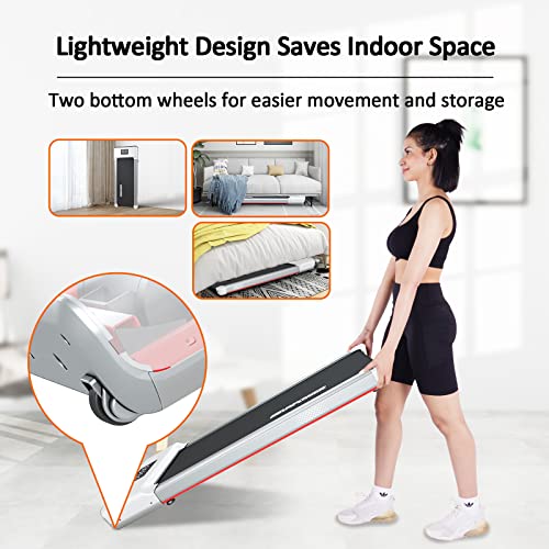 Walking Pad Treadmill Under Desk, 2 in 1 Under Desk Treadmill, Installation-Free Walking Treadmill with Remote Control for Home/Office Walking Jogging, LED Display Electric Exercise Machine | The Storepaperoomates Retail Market - Fast Affordable Shopping