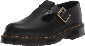 Dr. Martens, Women’s Polley Slip Resistant Service Shoes, Black Industrial Full Grain, 6 M US