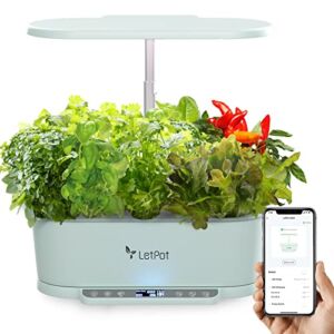WiFi 15 pods LetPot Smart Garden Hydroponic Growing System,with 6L Water Tank,Bluetooth and WiFi Remote Controlled,15 pods for More Plants，Automatic Timer for Home and Garden（App Control）
