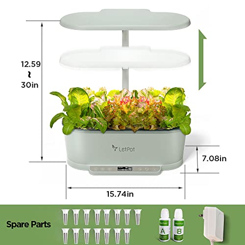 WiFi 15 pods LetPot Smart Garden Hydroponic Growing System,with 6L Water Tank,Bluetooth and WiFi Remote Controlled,15 pods for More Plants，Automatic Timer for Home and Garden（App Control） | The Storepaperoomates Retail Market - Fast Affordable Shopping