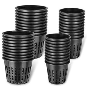 40-Pack – 2 Inch 3 Inch Net Cups, Garden Slotted Mesh Heavy Duty Net Pots Wide Lip Design for Hydroponics