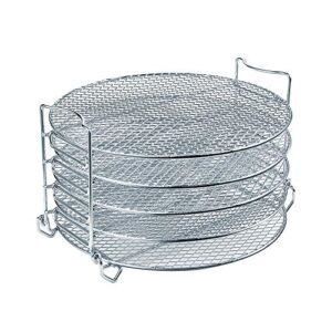 Dehydrator Rack For Ninja Foodi Accesories, Pressure Cooker and Air Fryer 6.5 Quart & 8 Quart – Stainless Steel Cooker Rack With Five Stackable Layers