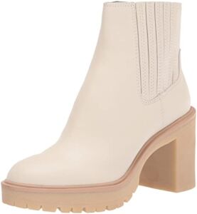 Dolce Vita Women’s Caster H2O Fashion Boot, Ivory, 8.5