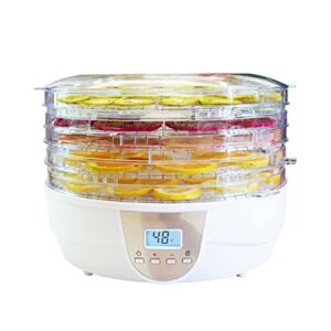 BYFORGSS 350W Food Dehydrator Machine,Fruit Vegetable Dryer Professional Electric Multi-Tier Food Preserver,Meat Or Beef Jerky Maker,with 5 Stackable Trays