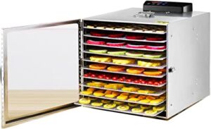 CRADZZA Food Dehydrator for Fruit Vegetable Meat Beef Jerky Maker with Timer and Temperature Control