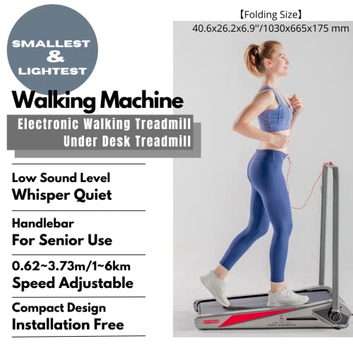 HIWALKER Walking Treadmill Under Desk Small Compact Folding Treadmills for Home & Office Foldable Egofit Walker Plus, 3.73MPH Installation-Free | The Storepaperoomates Retail Market - Fast Affordable Shopping