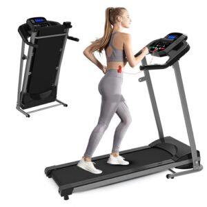 Folding Treadmill Under Desk Smart Walking Running Machine Compact Electric Motorized Running Machine for Gym Home Office with LED Display