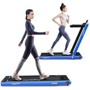 SAFEPLUS 2 in 1 Under Desk Folding-Treadmill with Installation-Free for Home Office Gym Use