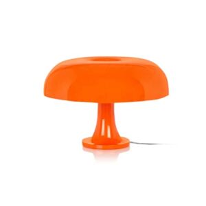 Lotus Atelier Orange Mushroom Lamp for Room Aesthetic Modern Lighting for Bedroom | Cool Retro Living Room Decor (Orange)