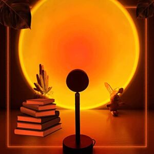 Sunset Lamp – 10 Colors Changing Projector LED Lights – Sunset Projection Lamp – 360 Degree Rotation for Christmas Decorations Photography/Party/Bedroom/Home Decor Sunset Lamps – Sun Light Projector