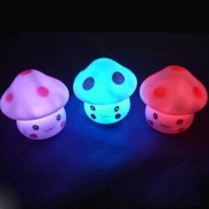 ReachTop LED Night Light for Kids Room Cute Mushroom Night Lamp Mini Decoration 7-Color Changing for Desk Home Birthday Mother’s Day Gift