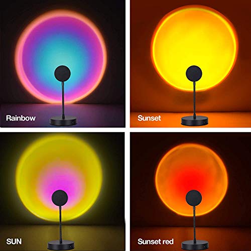 Sunset lamp ,Sunset Projection lamp 180 Degree Rotation USB Charging for Photo Vlog Background Bedroom Home Indoor Party Living Room Wall Decoration Projector Lamp | The Storepaperoomates Retail Market - Fast Affordable Shopping