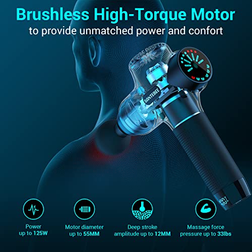Massage Gun Deep Tissue Muscle Massager, Percussion Massage Gun for Pain Relief, Portable Quiet Handheld Relaxation Electric Sport Massager with 8 Massage Heads, LCD Touch Screen and Carrying Case … | The Storepaperoomates Retail Market - Fast Affordable Shopping
