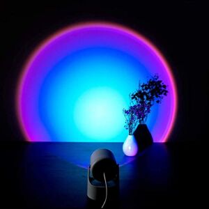 Sunset lamp ,Sunset Projection lamp , 180 Degree Rotation Sunset Night Light, USB Romantic Rainbow Projection Lamp for Party Theme Bedroom Decor
