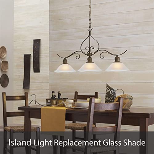 Aspen Creative 23147-11A Replacement Alabaster Glass Shade for Medium Base Socket Torchiere Lamp, Swag Lamp, Pendant, 1 Light Wall Sconce & Island Fixture, 11-1/2″ Diameter x 4″ High, 1 Pack, FROSTED | The Storepaperoomates Retail Market - Fast Affordable Shopping