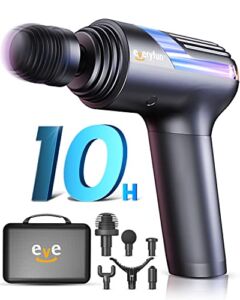 Everyfun M3 PRO Percussion Massage Gun for Athletes Deep Tissue,Updated 10 Hrs Long Battery,AI Smart Mode Muscle Massage Gun,Portable Massage Gun with Multifunctional Carrying Case