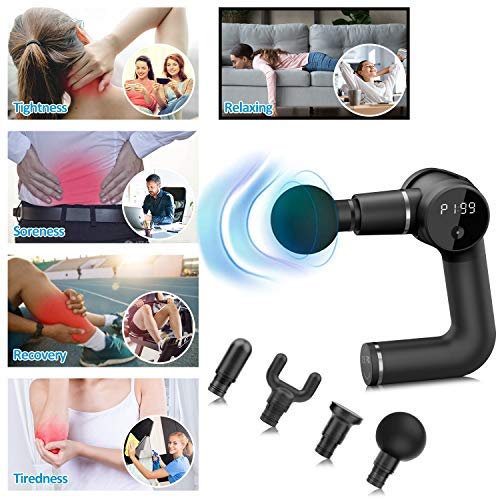 Massage Gun 4800mAh Deep Tissue Percussion Massager 2 Models 25 Speeds Cordless Portable Body Muscle Massagers for Neck and Back Pain Relief | The Storepaperoomates Retail Market - Fast Affordable Shopping