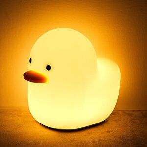 LED Duck Night Light Cute Night Light for Kids Baby Rechargeable Bedside Lamp with Touch Sensor Touch Control and Timer Setting for Girl Boy Baby Nurse(Duck Night Light)
