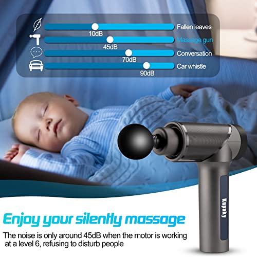 KUPAKY Massage Gun Deep Tissue Percussion Muscle Massage Gun, Handheld Body Massager, 6 Speed Levels, 8 Heads | The Storepaperoomates Retail Market - Fast Affordable Shopping
