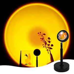Sunset Lamp Sun Light Projection Lamp 180 Degree RotationSunset Red Projection Lamp Led, Romantic Visual Led Light, Network Red Light with USB
