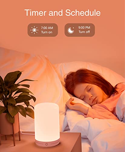 LB3 Smart Lamp, LED Bedside Touch Lamps Compatible with Alexa and Google Home, App Go_sund Control, RGB Color Changing Dimmable & Warm White Night Light for Bedroom, USB Powered | The Storepaperoomates Retail Market - Fast Affordable Shopping