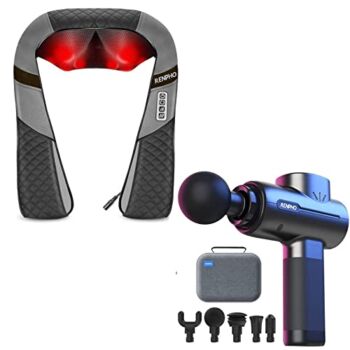 Neck Shoulder Massager with Heat & Renpho Powerful Portable Massage Gun | The Storepaperoomates Retail Market - Fast Affordable Shopping
