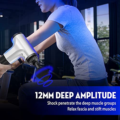 Quality Massage Gun, Handheld Body Massager, Deep Muscle Fascial Massager is a Portable and Rechargeable Vibration Device for Relieve Muscle and Tissue Pain, Super Quiet, 6 Speed Cordless and 4 Heads | The Storepaperoomates Retail Market - Fast Affordable Shopping