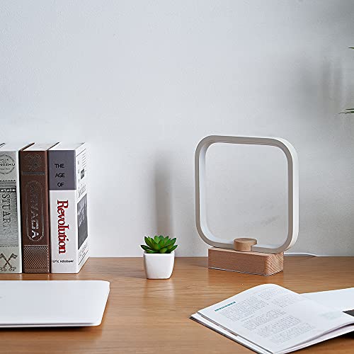 LED Wood Table Lamp, 3-Color Temperature Bedside Lamp,Bedroom Bedside Night Light, Dimmable Led Lighting, Small Desk Lamps for Living Room OfficeCreative Home Decor, Unique House warmging Gift | The Storepaperoomates Retail Market - Fast Affordable Shopping