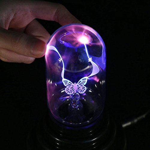 Butterfly Plasma Ball Light, Mornajina USB Magic Touch Sensitive Thunder Lightning Lamp for Parties, Decorations, Kids, Bedroom, Gifts | The Storepaperoomates Retail Market - Fast Affordable Shopping