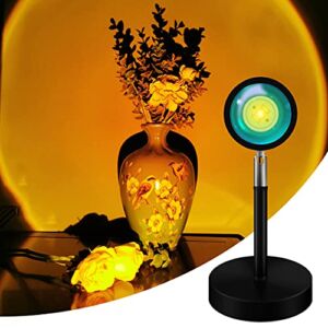 VNVDFLM Sunset Aura Lamp,Sunset Lamp Projector,180 Degree Rotation USB Sunset Projection Lamp,Romantic Vision Projection Lamp for Photography Self-Media,Sunset Light for Home Party Living Room Bedroom