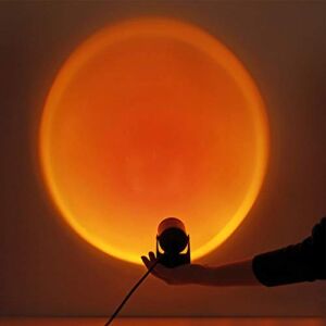 Sunset Projection Lamp Night Light 5W LED Projector Light with 180 Degree Rotation Sunset Light for Home Party Living Room Bedroom Decor Live Stream Ins Photography