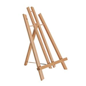 US Art Supply 14 inch Tall Medium Tabletop Display A-Frame Easel (1-Each), Accommodates canvas art up to 12″ high