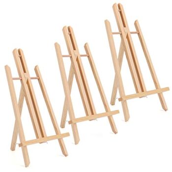 Tosnail 3 Pack 15″ Easels for Painting Tabletop Easel Stand Artist Easel Wooden Painting Easel Art Display Canvas Stand Holder | The Storepaperoomates Retail Market - Fast Affordable Shopping