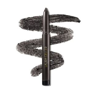LAURA GELLER NEW YORK Kajal Longwear Kohl Eyeliner Pencil with Caffeine, Smooth & Blendable Makeup, Deep Charcoal
