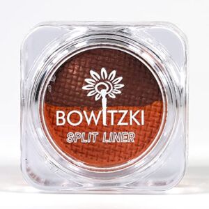 Bowitzki Water Activated Split Cake Eyeliner Retro Hydra Liner Makeup Brown and Mid Brown Color Face Body Paint(8g)