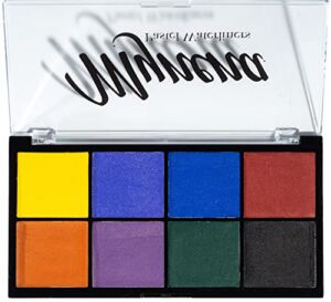Mynena Matte Eyeliner Palette Water Activated Colorful Graphic