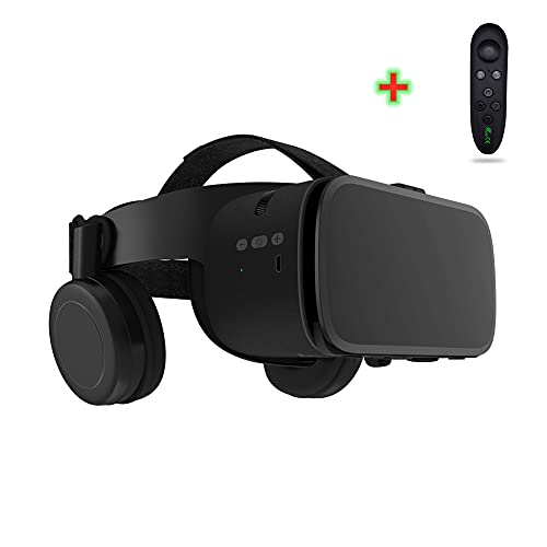 3D Virtual Reality VR Headset with Wireless Remote Bluetooth, VR Glasses for Movies & Video Games IMAX, Compatible for Android iOS iPhone 12 11 Pro Max Mini X R S 8 7 Samsung 4.7-6.2″ Cellphone | The Storepaperoomates Retail Market - Fast Affordable Shopping