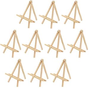 Tosnail 10 Pack 12″ Art Easel Stand Tabletop Wooden Display Stand Photo Holder Display Stand for Artist, Students, Adults, Kids Painting