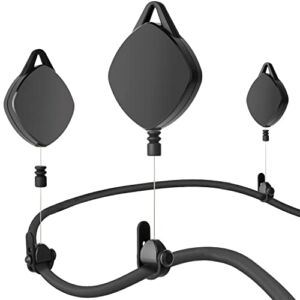 3 Packs VR Cable Management for Oculus Quest 2 Retractable Ceiling Pulley VR Accessories for Oculus Quest, Rift S, Valve Index, HTC Vive, Vive Pro, Playstation VR Link Cable