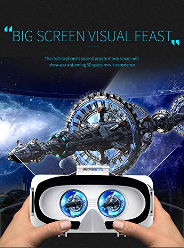 3D VR Headset w Controller, VR Glasses Compatible with 4.7-6.4 inch iPhone & Android Phones, Virtual Reality Goggles for Movies & Video Games Suitable for Kids & Adults | The Storepaperoomates Retail Market - Fast Affordable Shopping